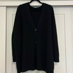 Jenni Kayne, cashmere cocoon cardigan in black size 2x.